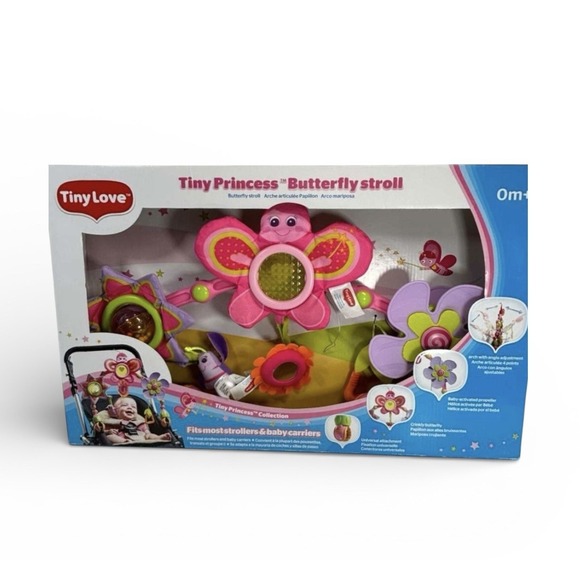 Tiny Love Tiny Princess Butterfly Musical Stroller Arch New In Box - Picture 3 of 9